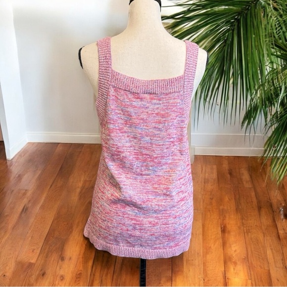 LOFT Multicolor Knit Tank Top - Size Large - Picture 3 of 13